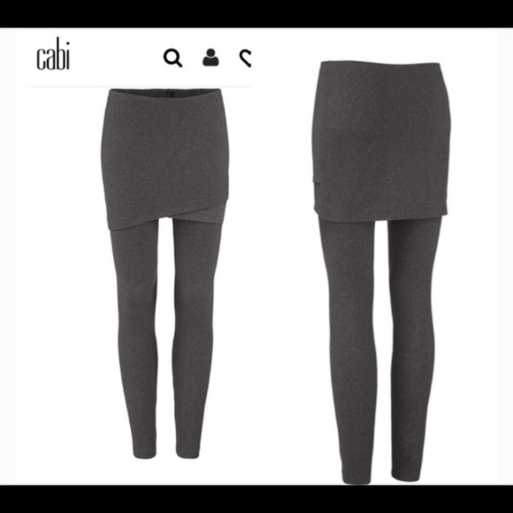 CAbi Gray M'Leggings Skirt Leggings, Size Large